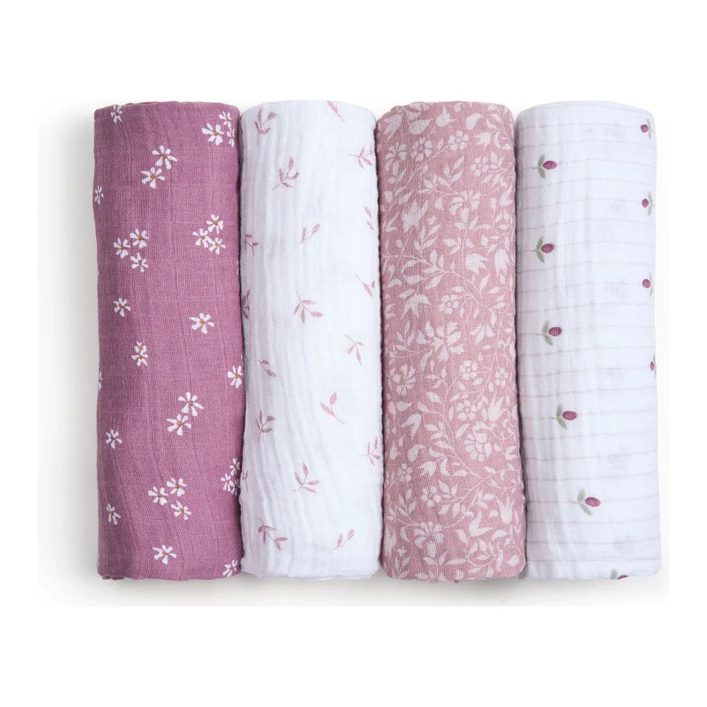 Aden + Anais 4-Pack Boutique Organic Swaddles - Image 7