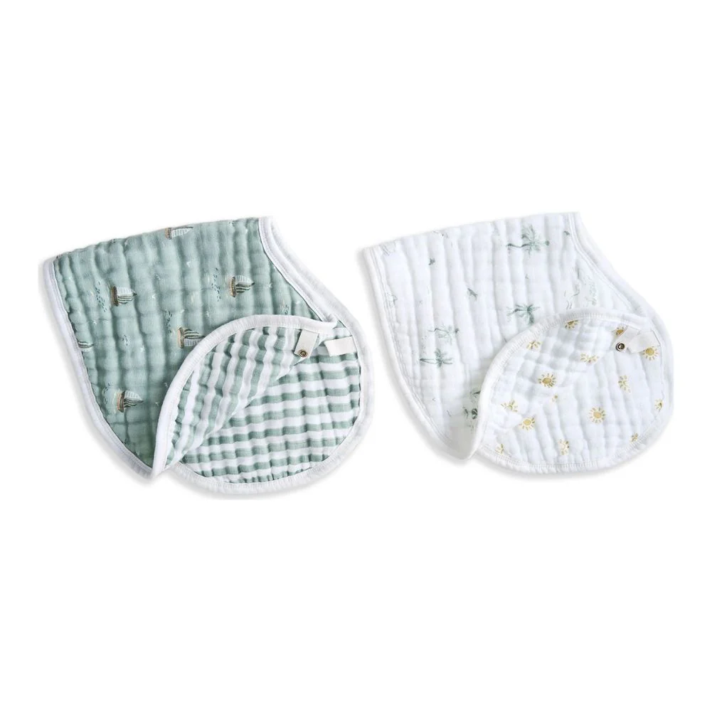 Aden + Anais 2-Pack Boutique Organic Burpy Bibs - Image 2