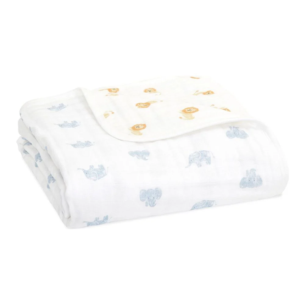 Aden + Anais Organic Cotton Muslin Dream Blanket - Animal Kingdom