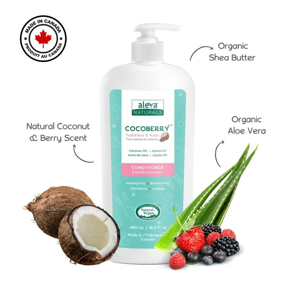 Aleva Naturals Cocoberry Toddler & Kids Conditioner (480 ml) - Image 2