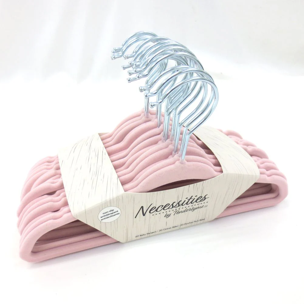 Amor Bebe by TenderTyme 19-Pack Non-Slip Design Baby Hangers - Pink (Open Box) - Image 3