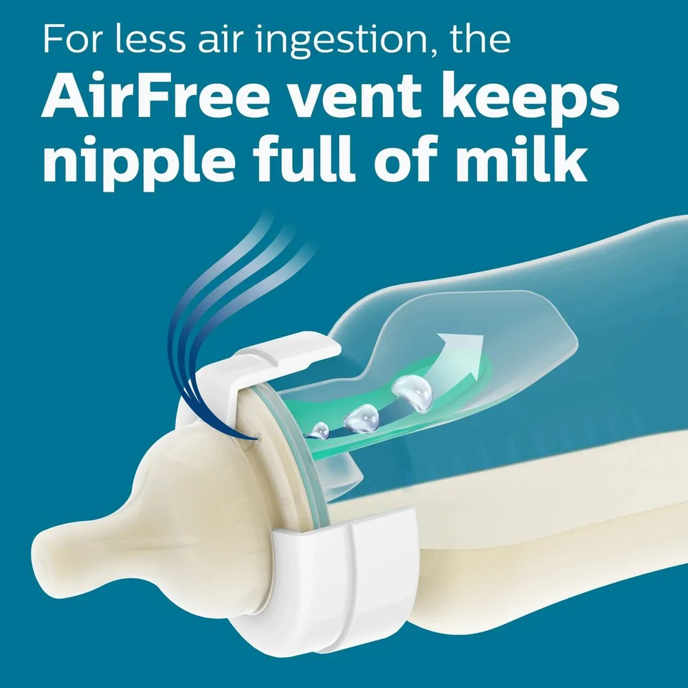 Avent Anti-Colic Baby Bottle Nipple - Flow 1 (0+ Months) - Image 3