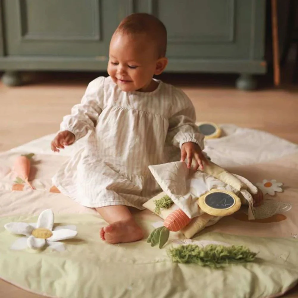 Avery Row Chamomile Collection Baby Fabric Book - Bunny Tales - Image 4