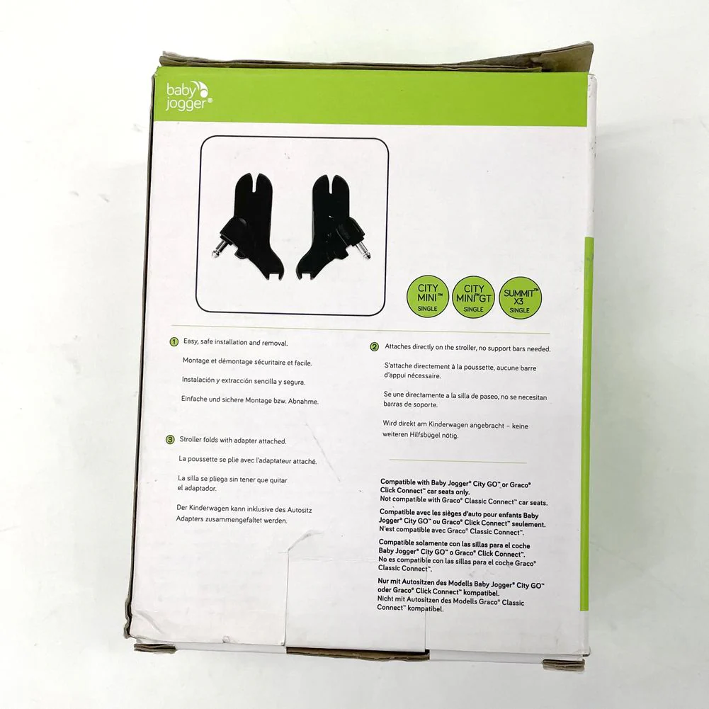 Baby Jogger Graco Click Connect and City GO Car Seat Adapter for Single Strollers (BJ1971511) (Open Box) - Image 3