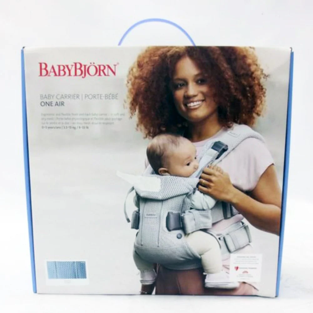 BabyBjorn Baby Carrier ONE Air - 3D Mesh, Slate Blue (Open Box) - Image 2