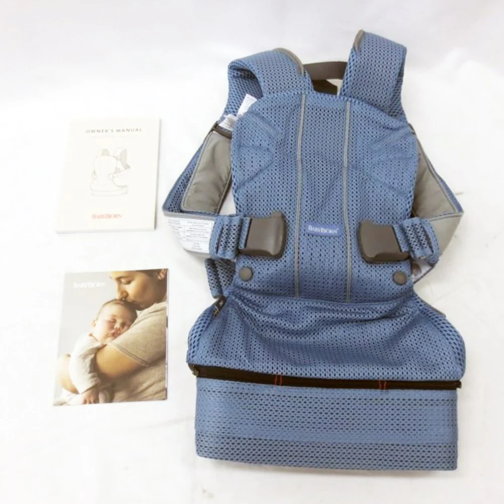 BabyBjorn Baby Carrier ONE Air - 3D Mesh, Slate Blue (Open Box) - Image 5