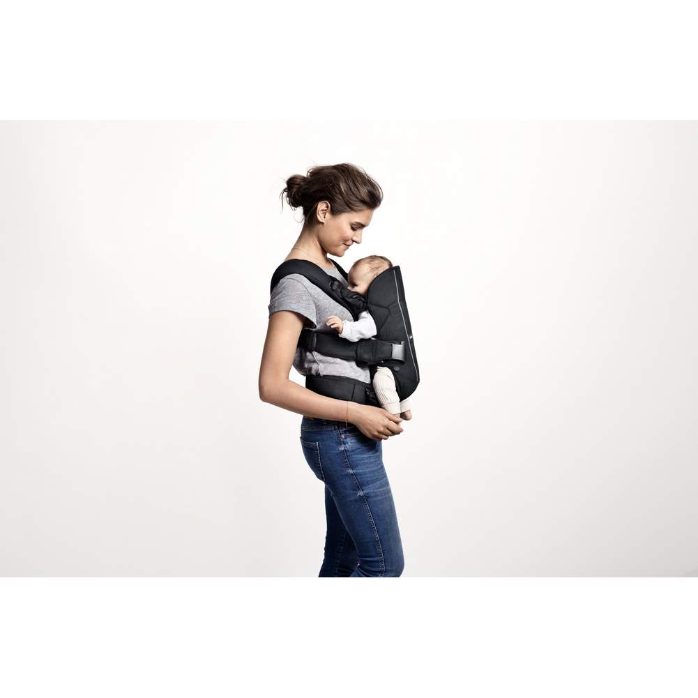 BabyBjorn Baby Carrier ONE Cotton - Black - Image 3