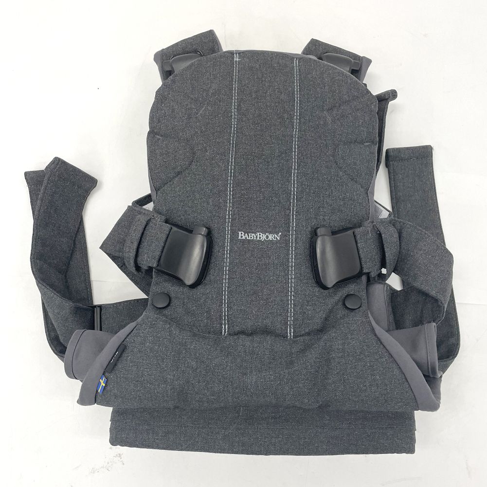 BabyBjorn Baby Carrier ONE Cotton Mix - Denim Grey/Dark Grey (Floor Model) - Image 2