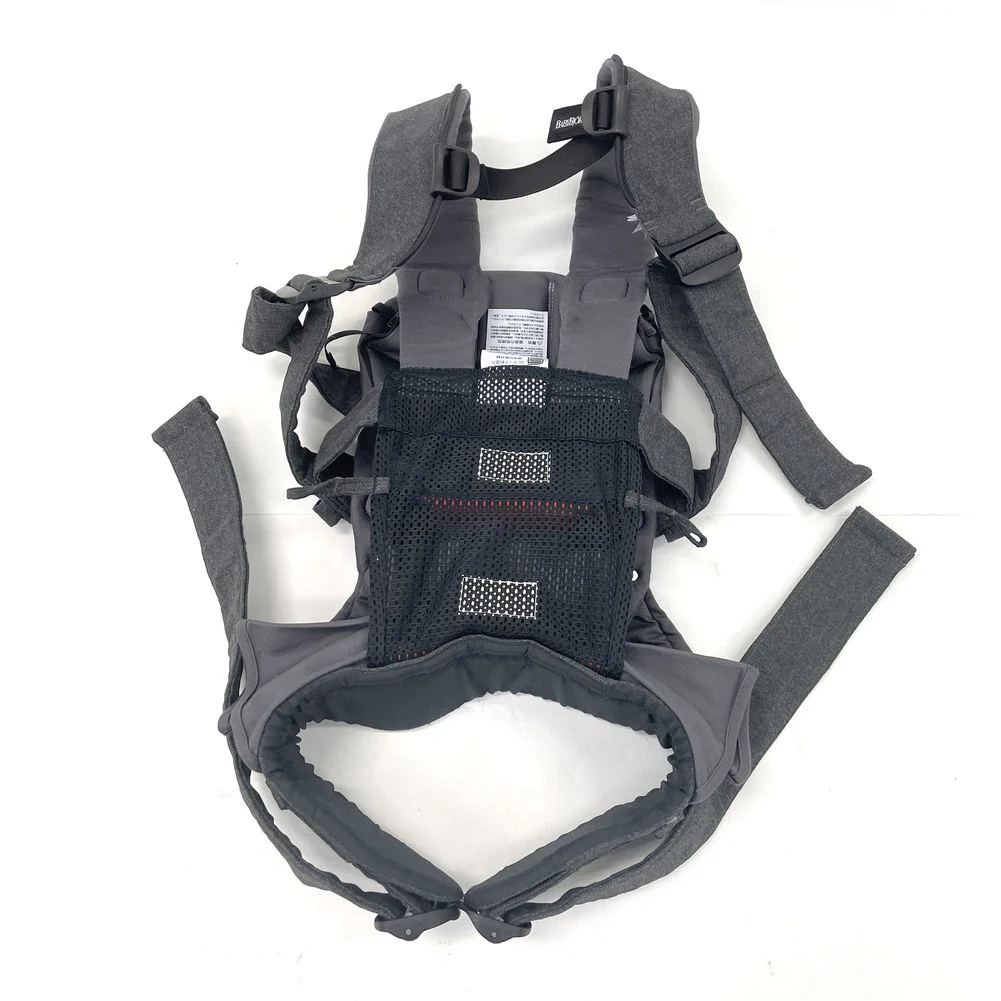 BabyBjorn Baby Carrier ONE Cotton Mix - Denim Grey/Dark Grey (Floor Model) - Image 3