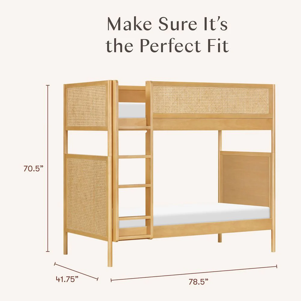 Babyletto Bondi Cane Convertible Bunk Bed - Honey - Image 6
