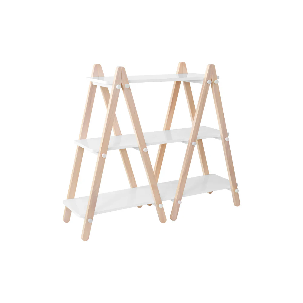 Babyletto Dottie Bookcase - White and Washed Natural - Image 3
