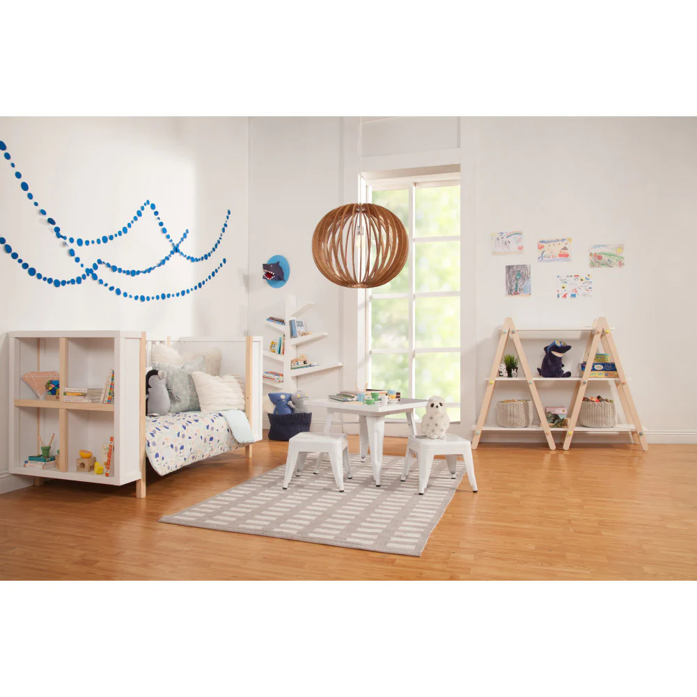 Babyletto Dottie Bookcase - White and Washed Natural - Image 6