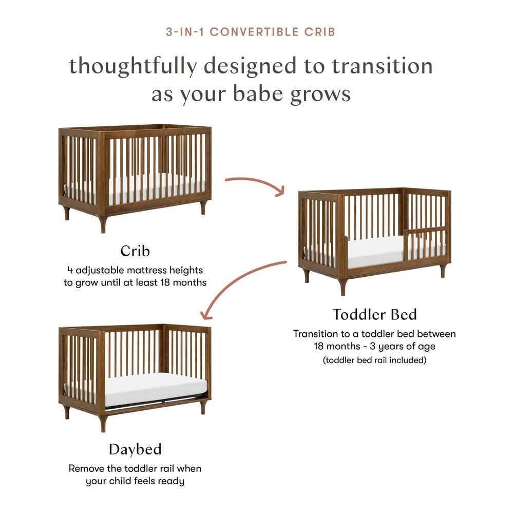 Babyletto Lolly 3-in-1 Convertible Crib with Toddler Bed Conversion Kit - Image 6