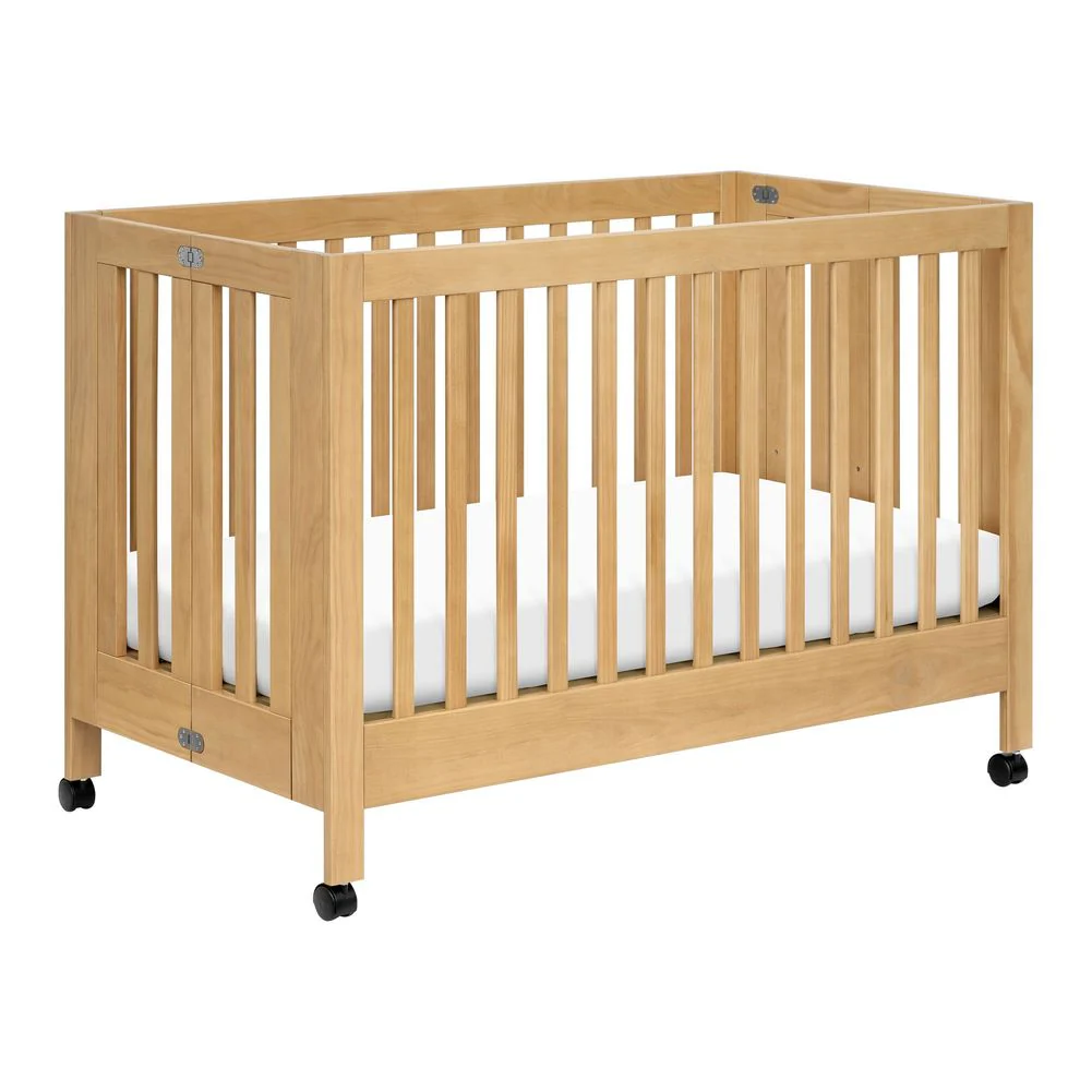 Babyletto Maki Full-Size Folding Crib With Toddler Bed Conversion Kit