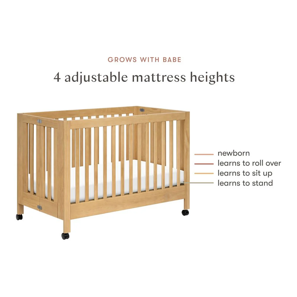 Babyletto Maki Full-Size Folding Crib With Toddler Bed Conversion Kit - Image 11