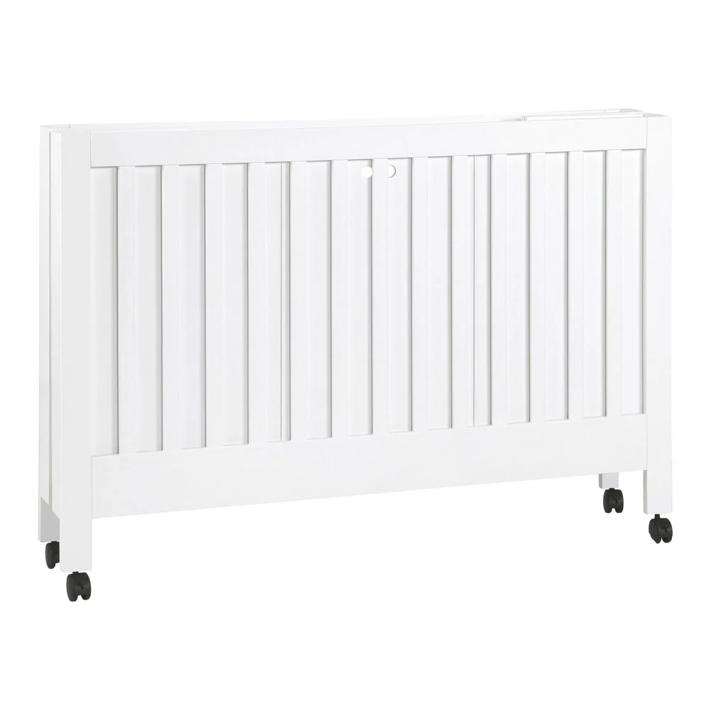 Babyletto Maki Full-Size Portable Folding Crib - White - Image 5