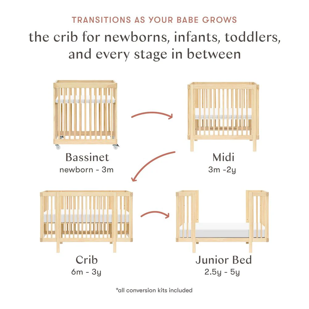 Babyletto Pogo 8-in-1 Convertible Crib with All-Stages Conversion Kits - Image 3