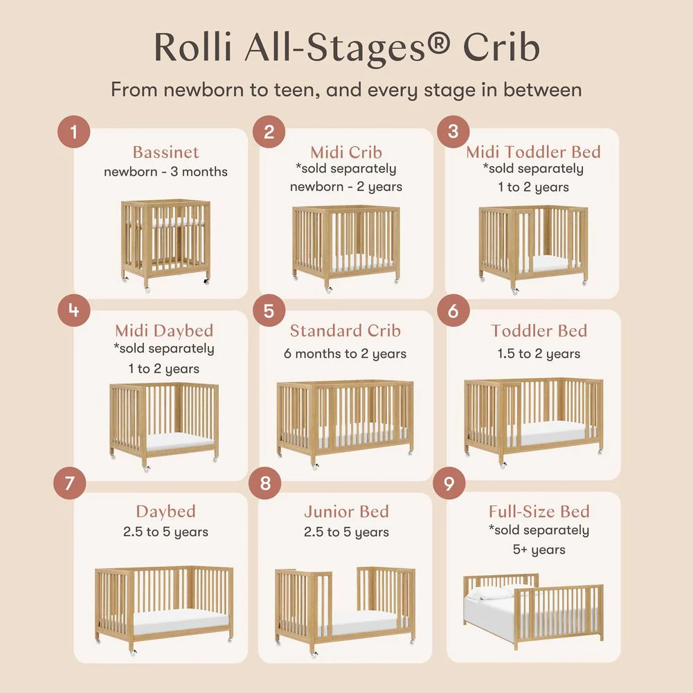 Babyletto Rolli 9-in-1 Convertible Crib - Image 5
