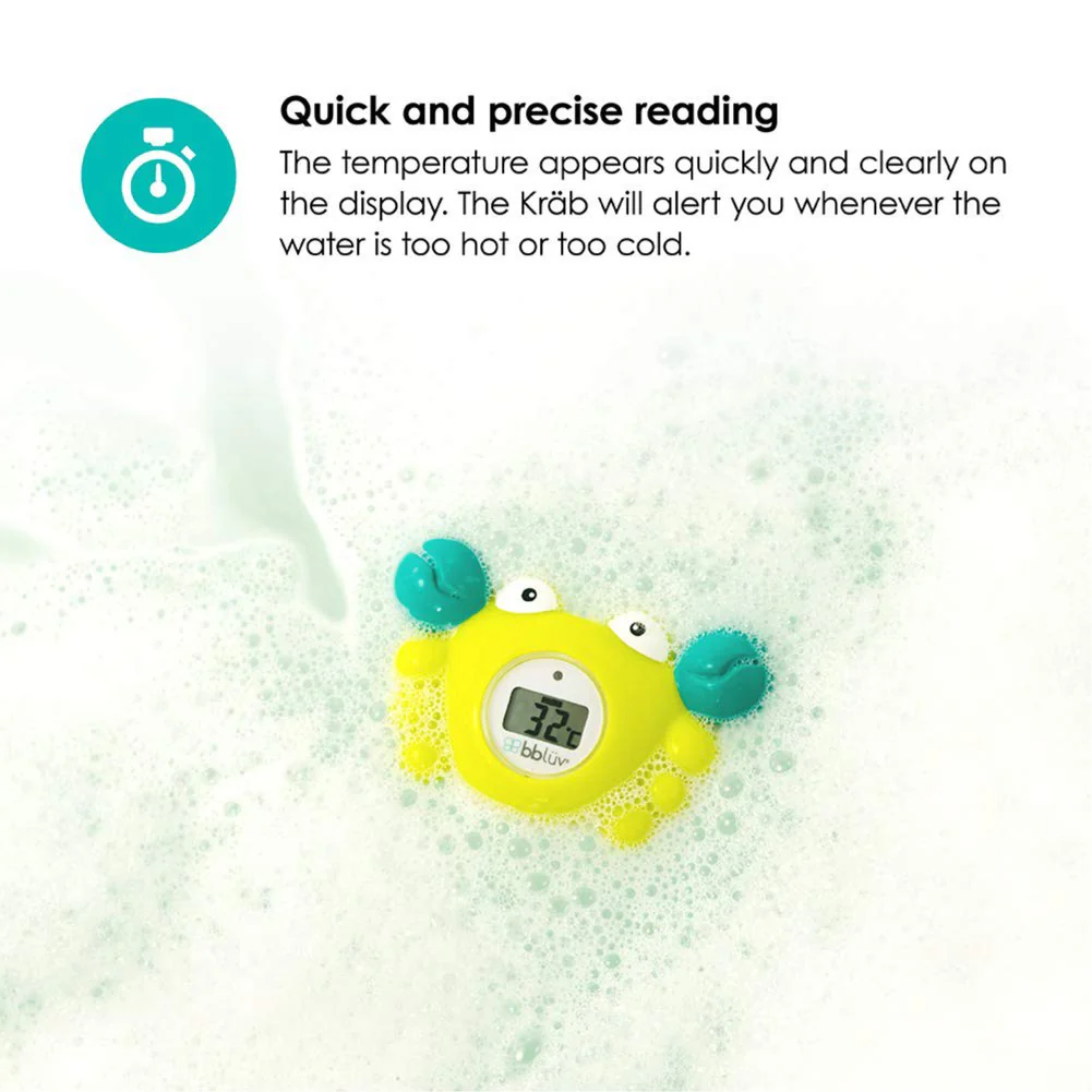 BBLUV Krab Bath Toy and Thermometer (Celsius) - Image 2