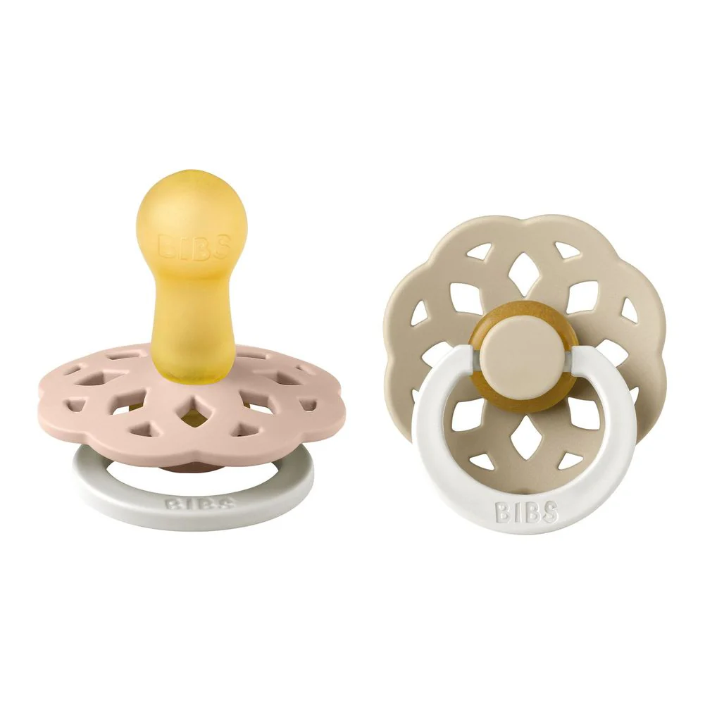 Bibs Pacifier 2-Pack Glow in the Dark Boheme Latex Pacifiers