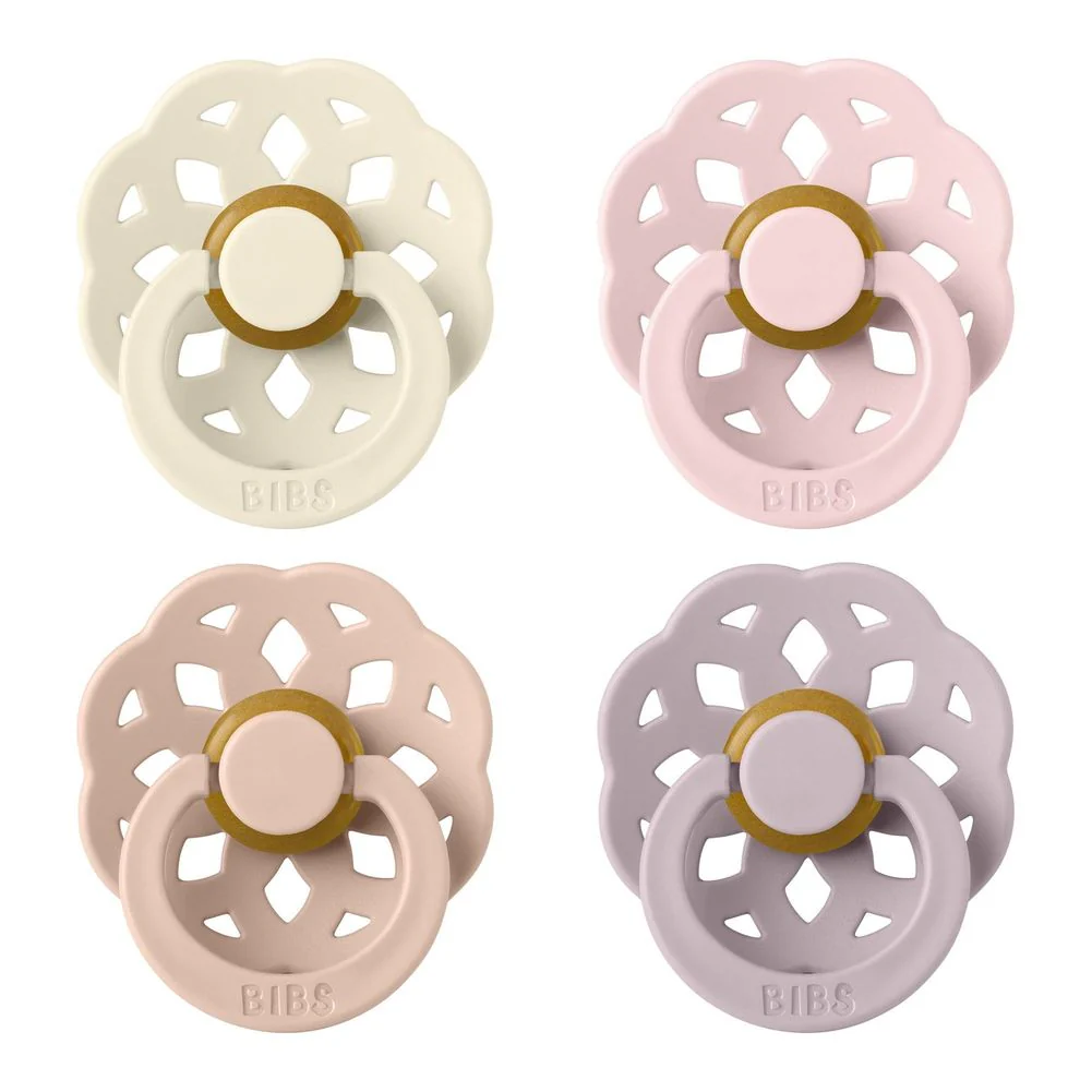 Bibs Pacifier Boheme Latex 4-Piece Pacifier Set (0-6 Months)