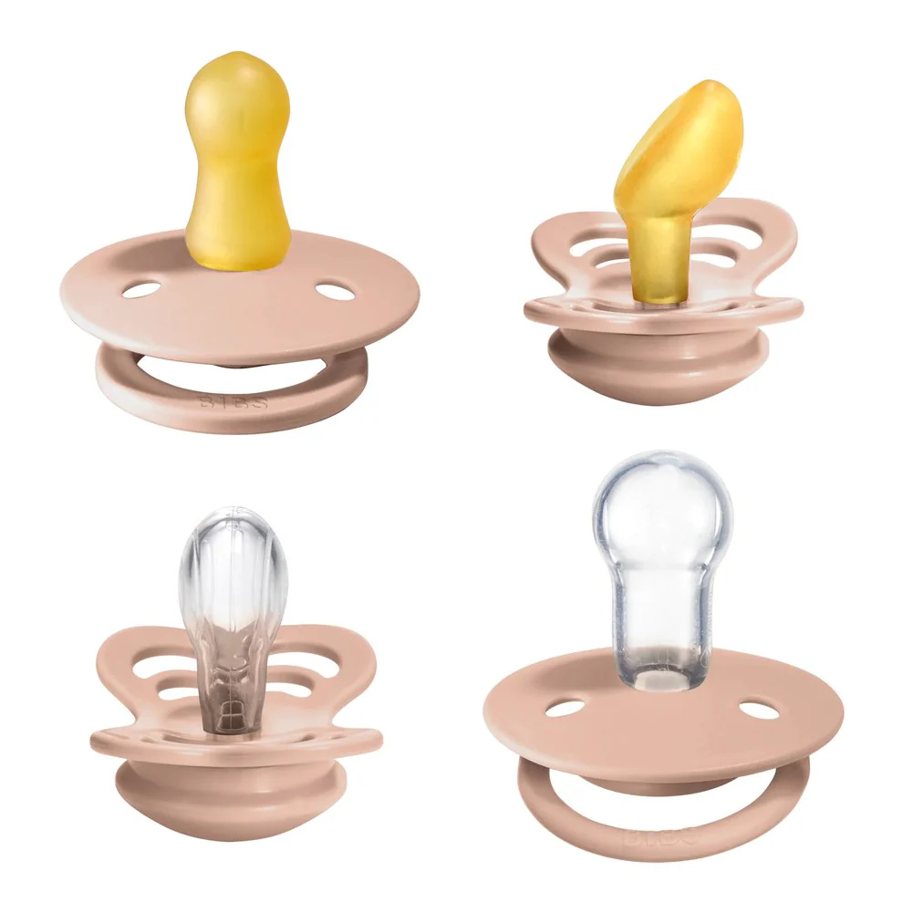 Bibs Pacifier Try-It Collection 4-Piece Pacifier Set - Blush (0-6 Months) - Image 2