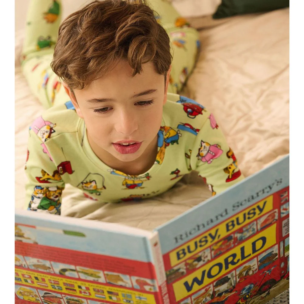 Books to Bed Pajama & Book Set - Busy World - Image 4