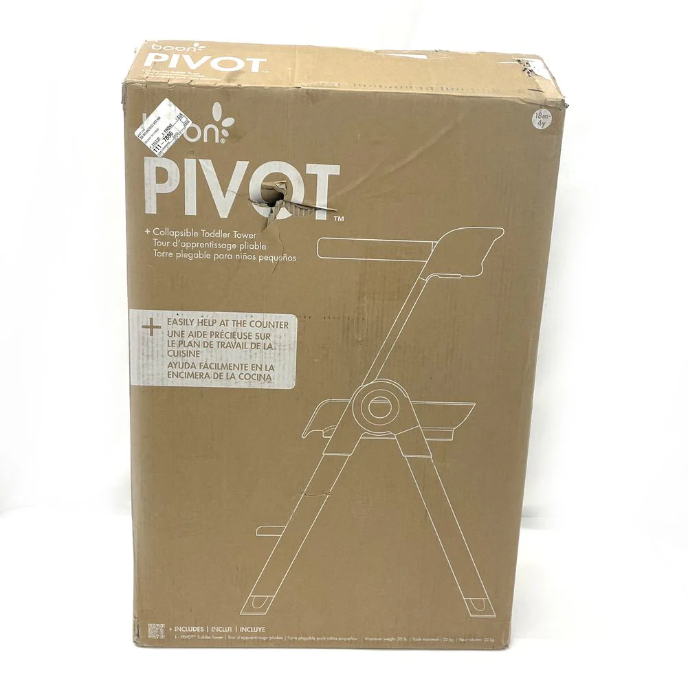 BOON PIVOT Toddler Tower - White (Open Box) - Image 2