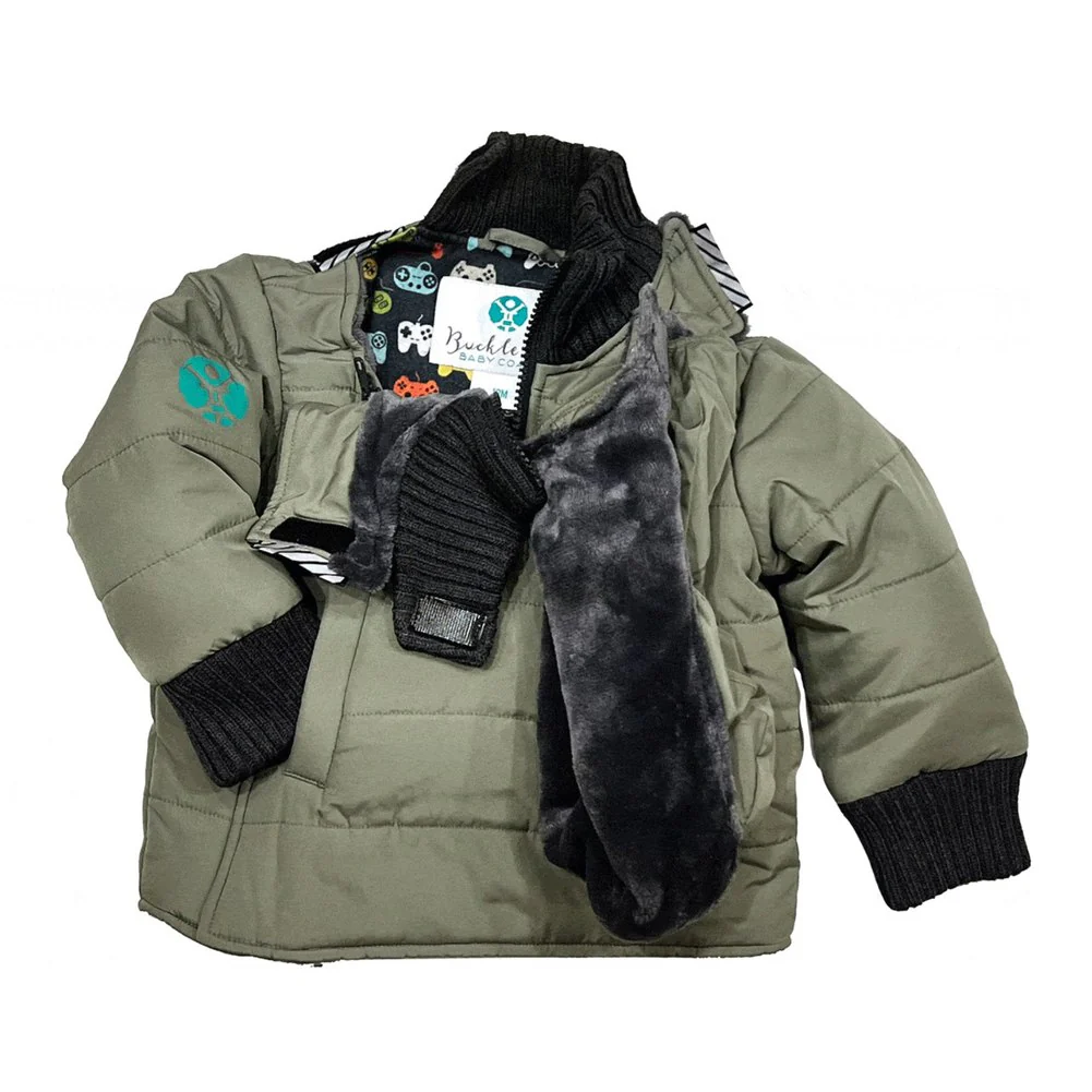 Buckle Me Baby Coats Car Seat Toastiest Winter Coat - Player One (6-9 Months) - Image 3