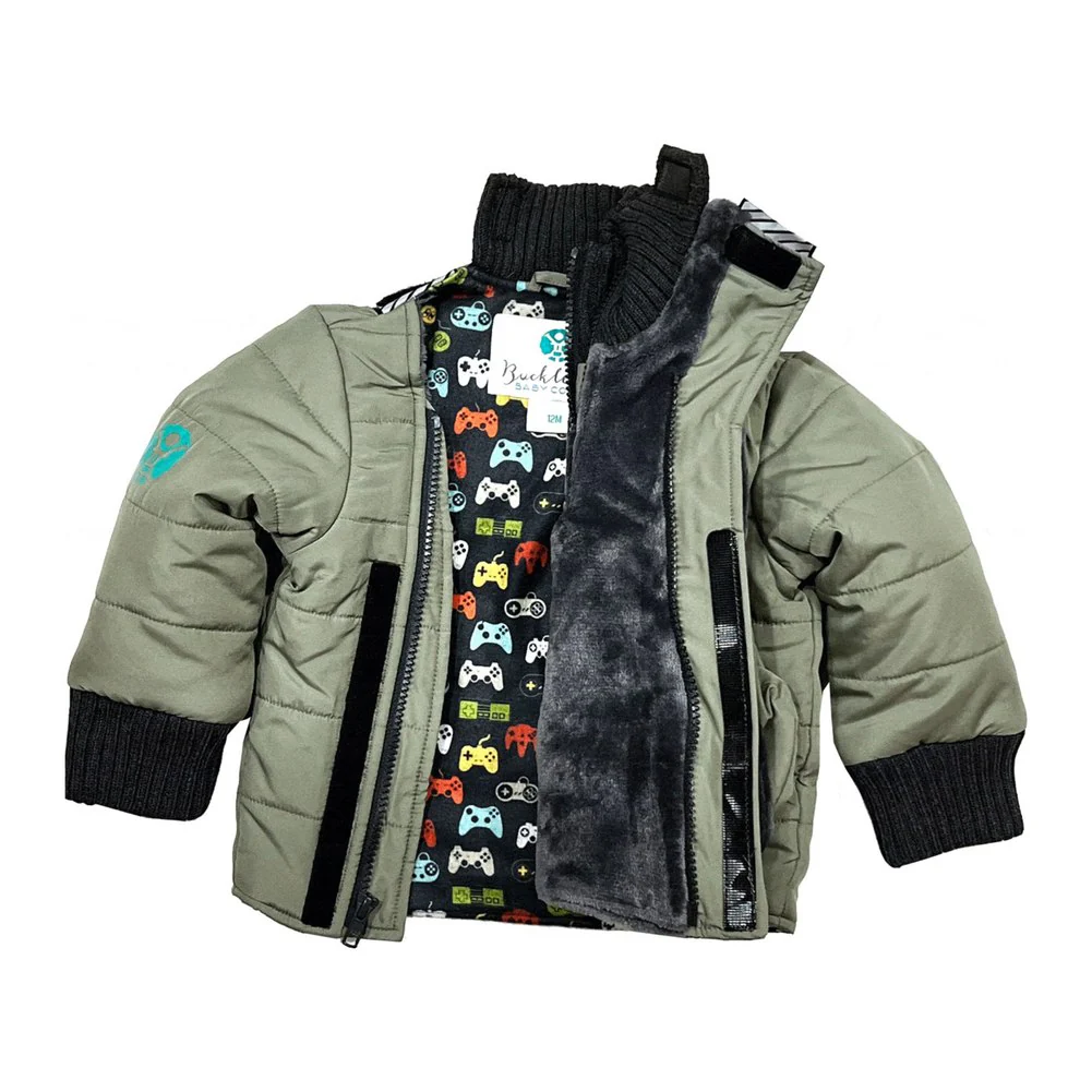 Buckle Me Baby Coats Car Seat Toastiest Winter Coat - Player One (6-9 Months) - Image 4