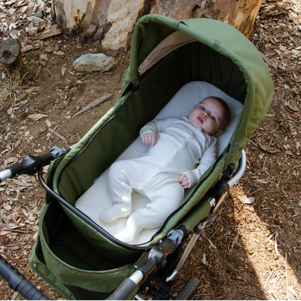 Bumbleride Organic Cotton Single Bassinet Mattress Cover - Image 2