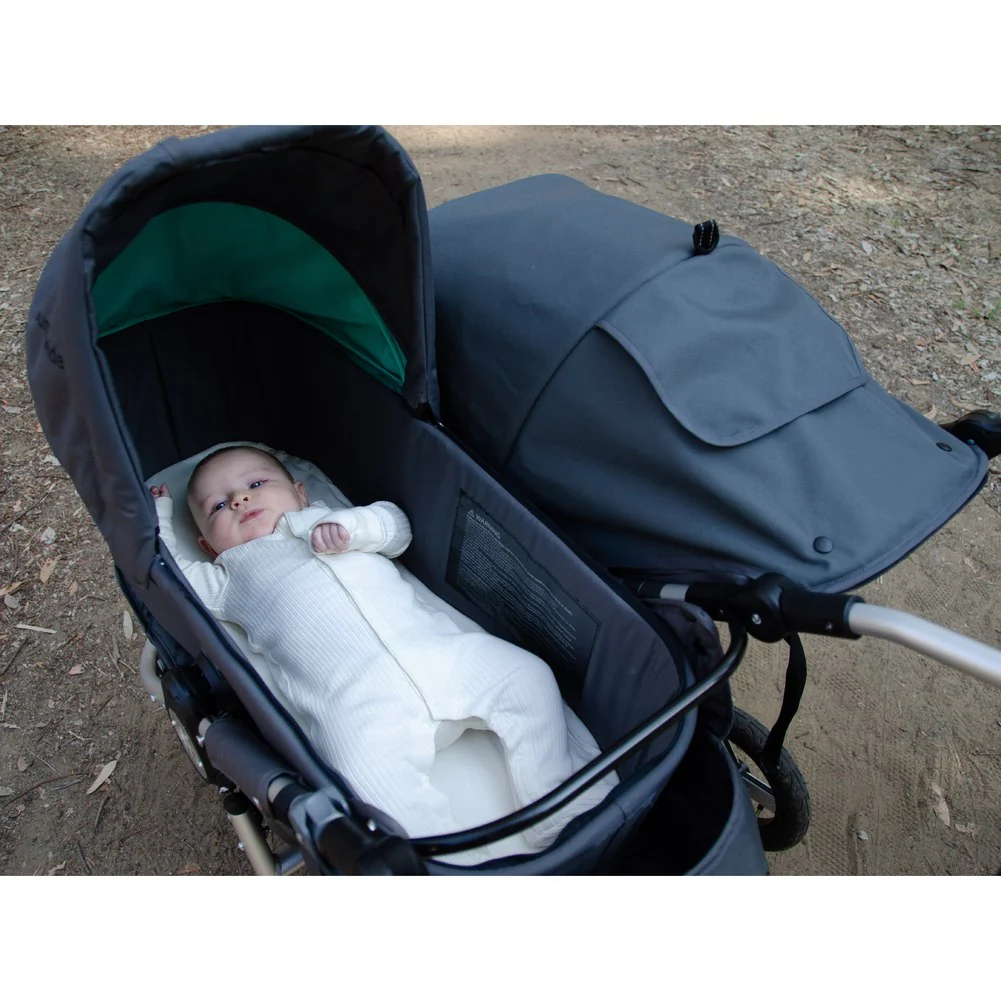 Bumbleride Organic Cotton Twin Bassinet Mattress Cover - Image 2