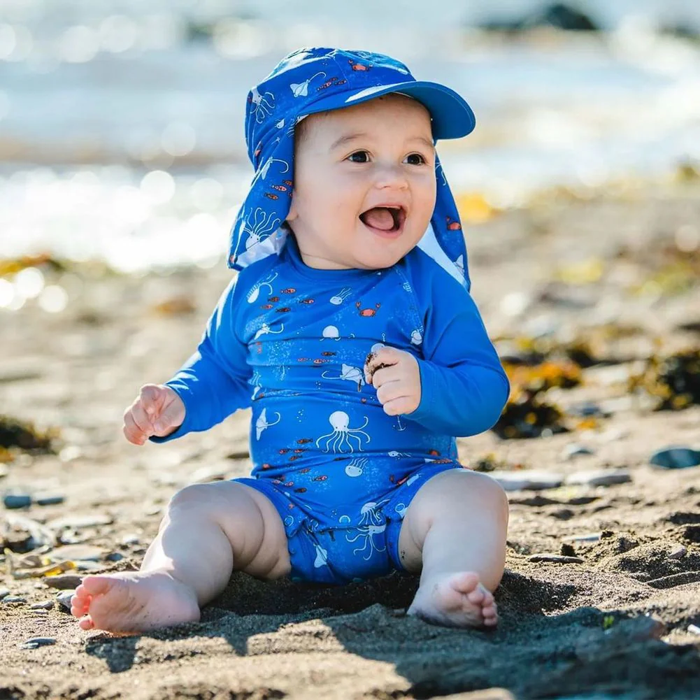 Calikids Coco Mango One Piece Zipper Swimsuit - Octopus - Image 4