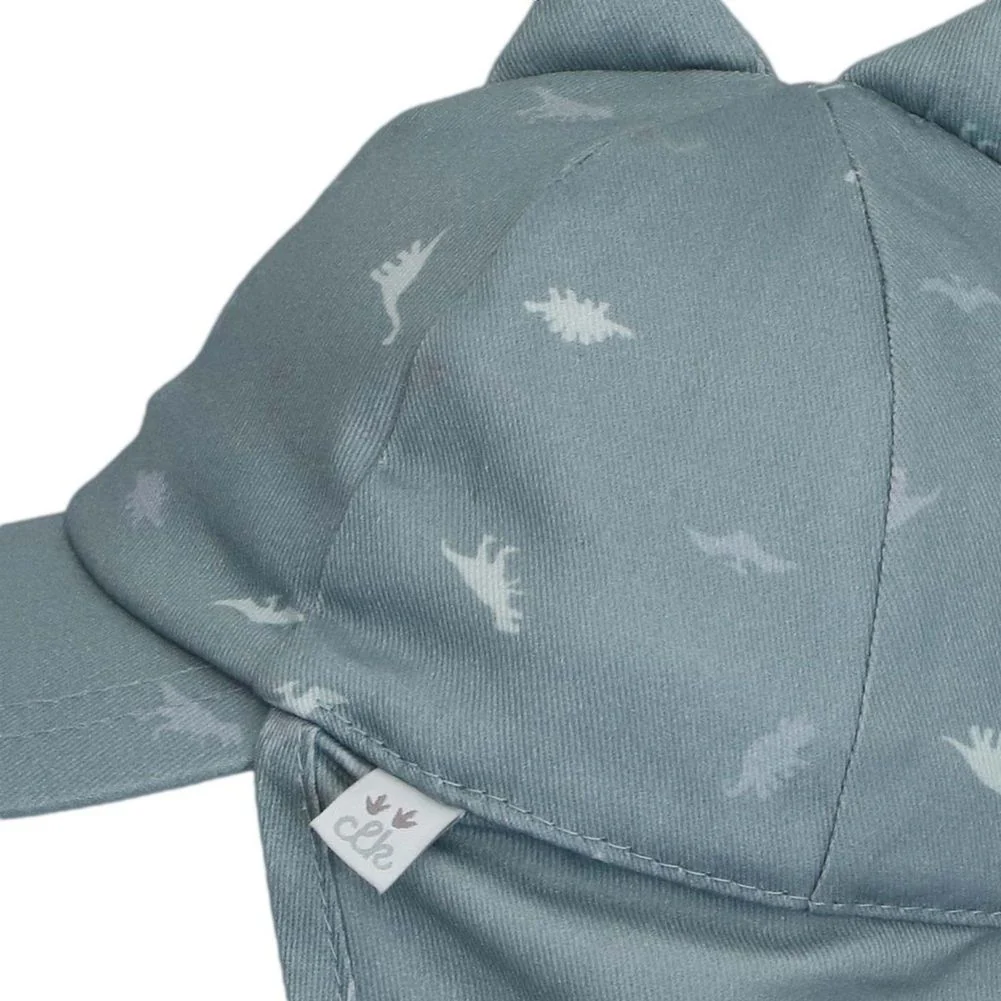 CaliKids Organic Cotton Ball Hat with Flap - Image 3