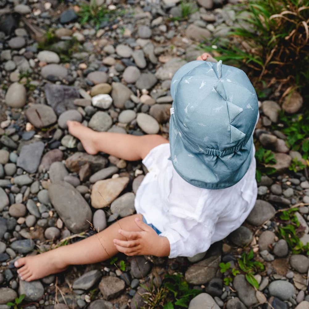 CaliKids Organic Cotton Ball Hat with Flap - Image 6