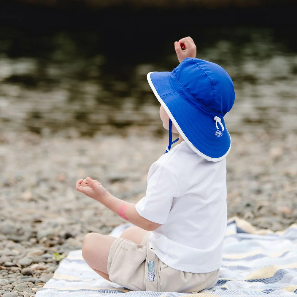 Calikids Quick Dry Beach Hat (UPF 50+) - Dazzling Blue - Image 3