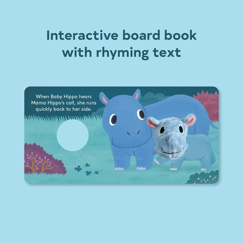 Chronicle Books Finger Puppet Book - Baby Hippo - Image 2