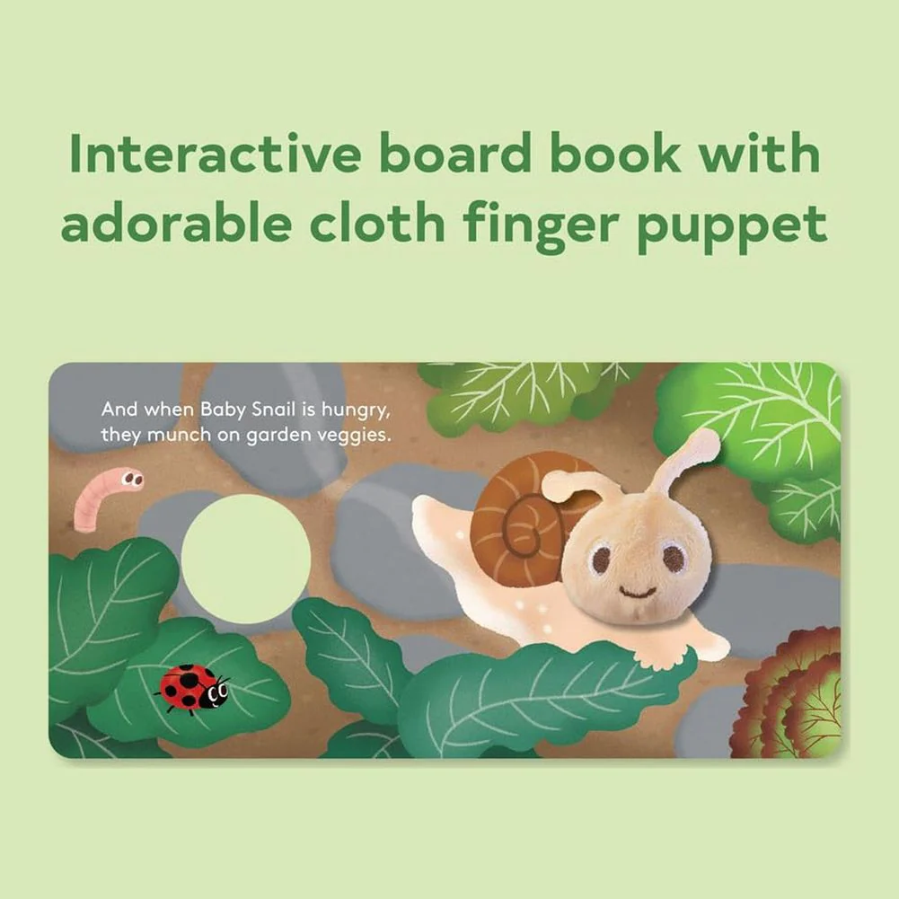 Chronicle Books Finger Puppet Book - Baby Snail - Image 2