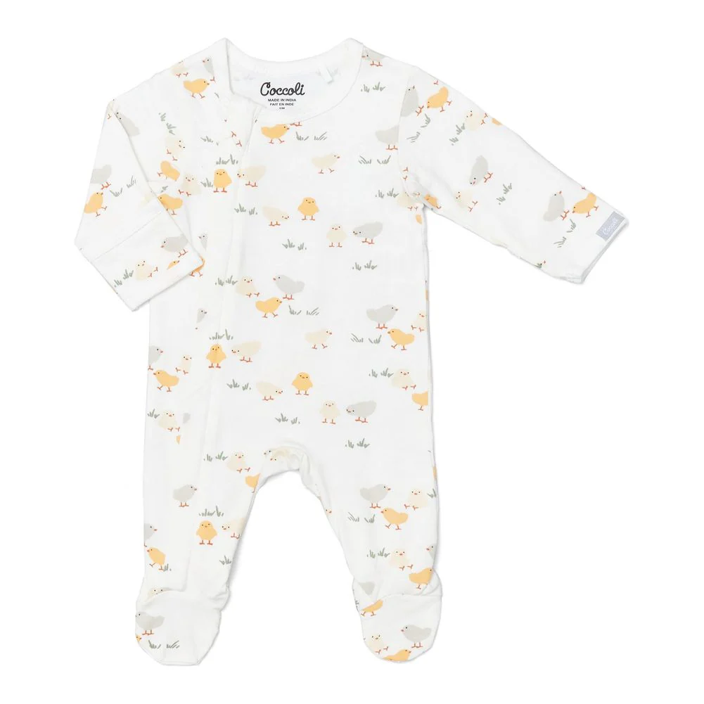 Coccoli Cotton-Modal Zippered Footie Sleeper - Image 3