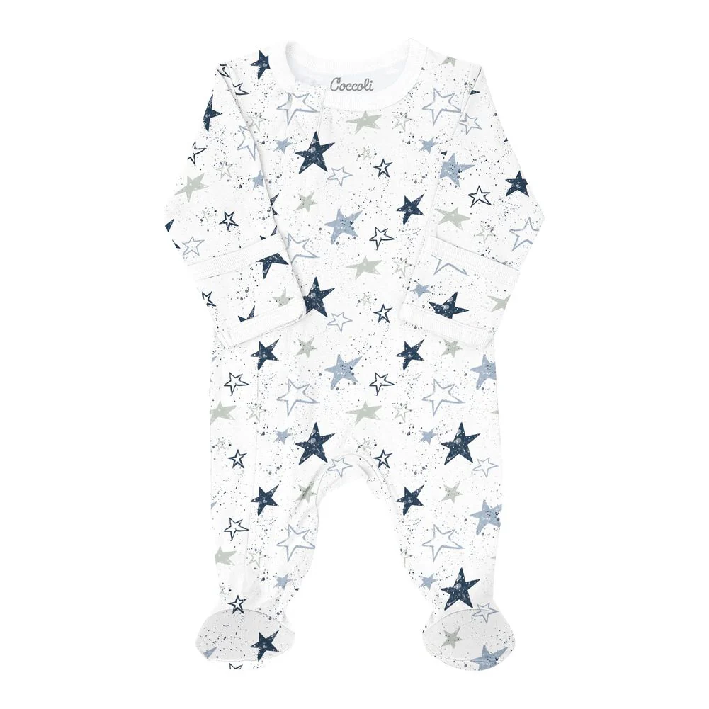 Coccoli Cotton-Modal Zippered Footie Sleeper - Image 3