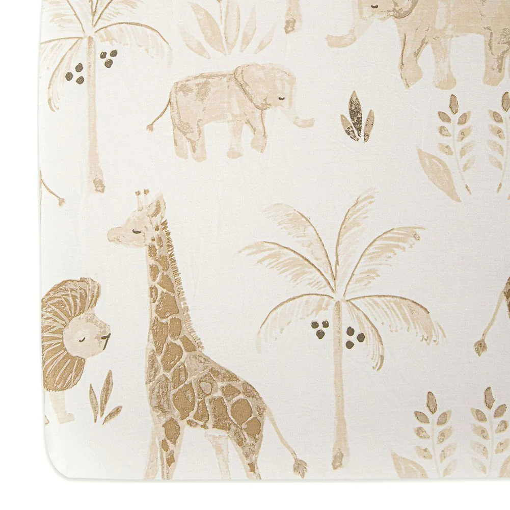Crane Baby Kendi Fitted Crib Sheet - Safari Animal - Image 2