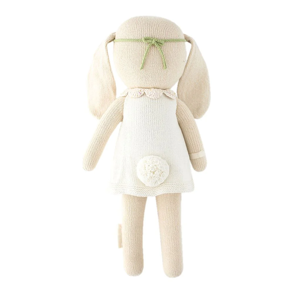 Cuddle + Kind Hand Knit Doll - Hanna The Bunny in Ivory (13 in) - Image 2