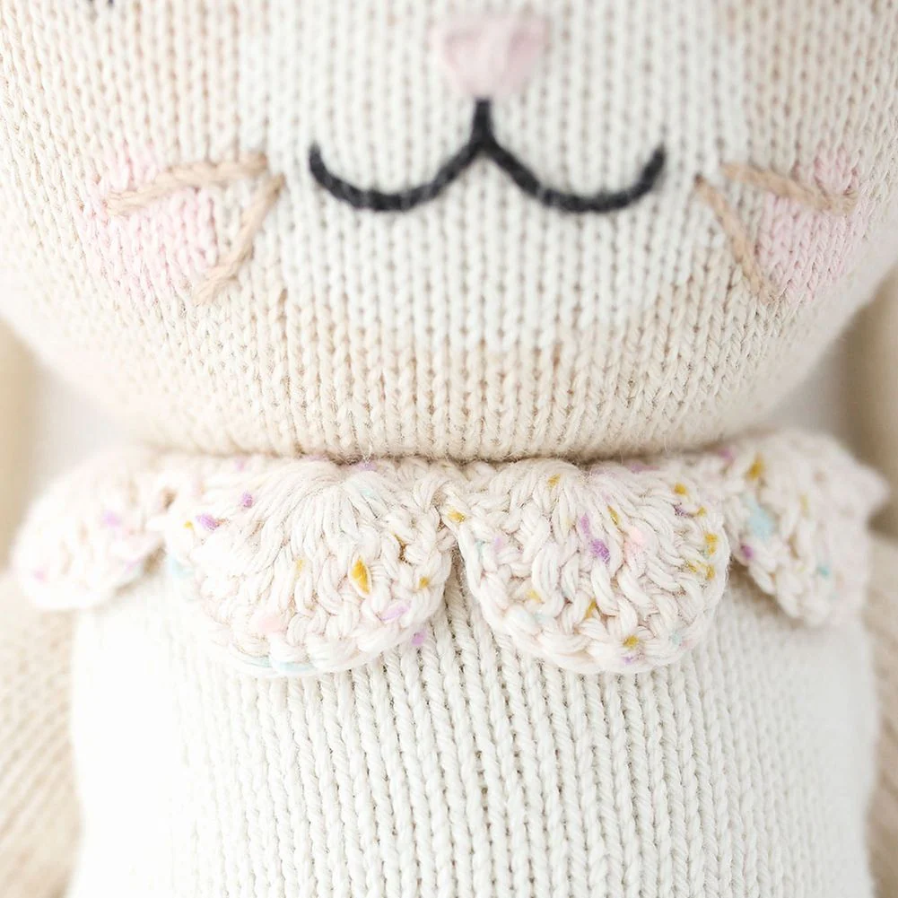 Cuddle + Kind Hand Knit Doll - Hanna The Bunny in Ivory (13 in) - Image 4