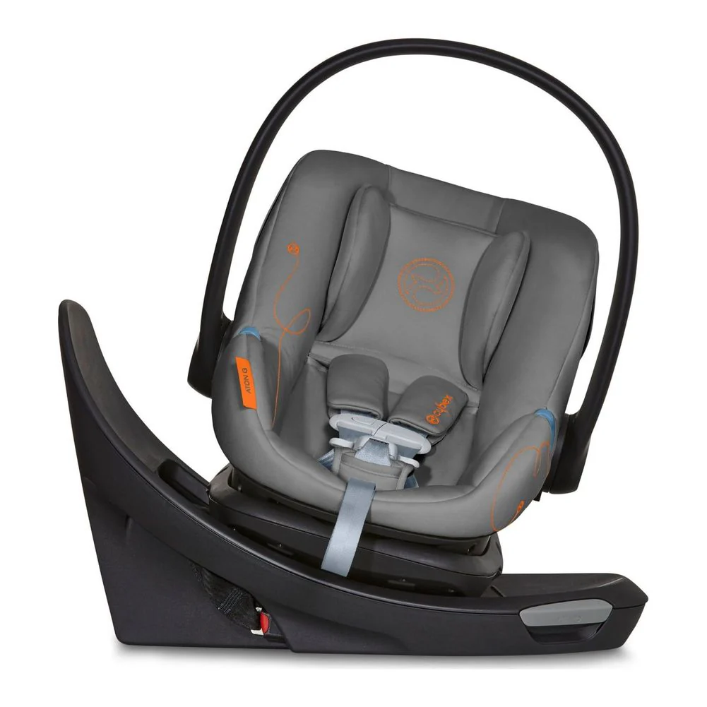 CYBEX Aton G Swivel Infant Car Seat with SensorSafe - Lava Grey (Floor Model)
