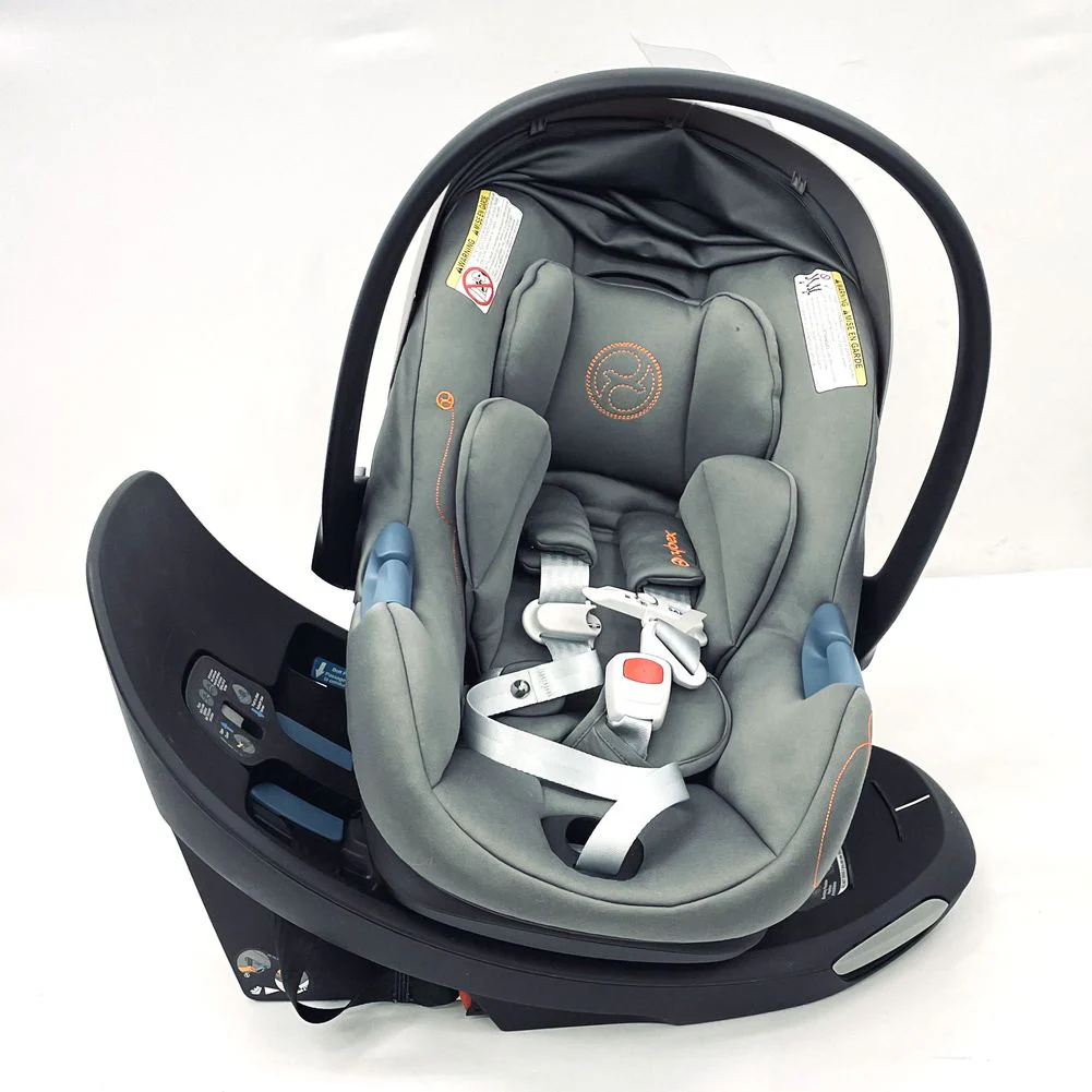 CYBEX Aton G Swivel Infant Car Seat with SensorSafe - Lava Grey (Floor Model) - Image 4