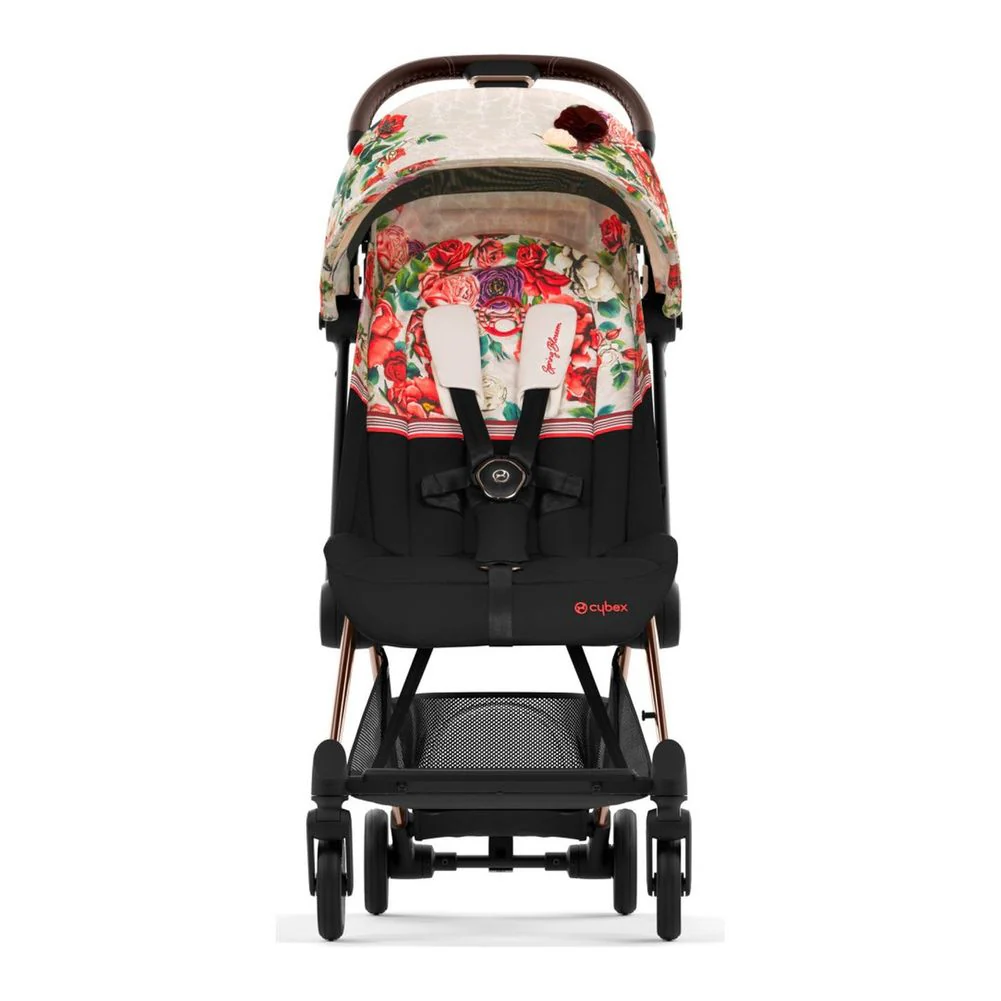 Cybex Coya Lightweight Ultra-Compact Travel Stroller - Spring Blossom Light - Image 3