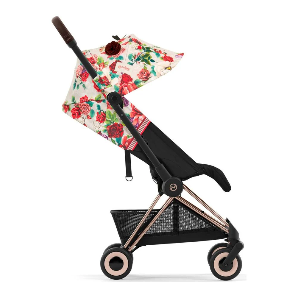 Cybex Coya Lightweight Ultra-Compact Travel Stroller - Spring Blossom Light - Image 4