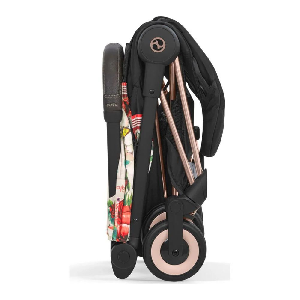 Cybex Coya Lightweight Ultra-Compact Travel Stroller - Spring Blossom Light - Image 9