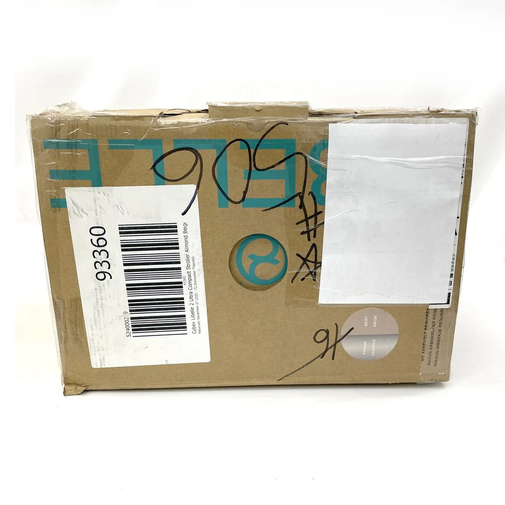 Cybex Libelle 2 Ultra Compact Stroller - Almond Beige on Taupe Frame (Open Box) - Image 4