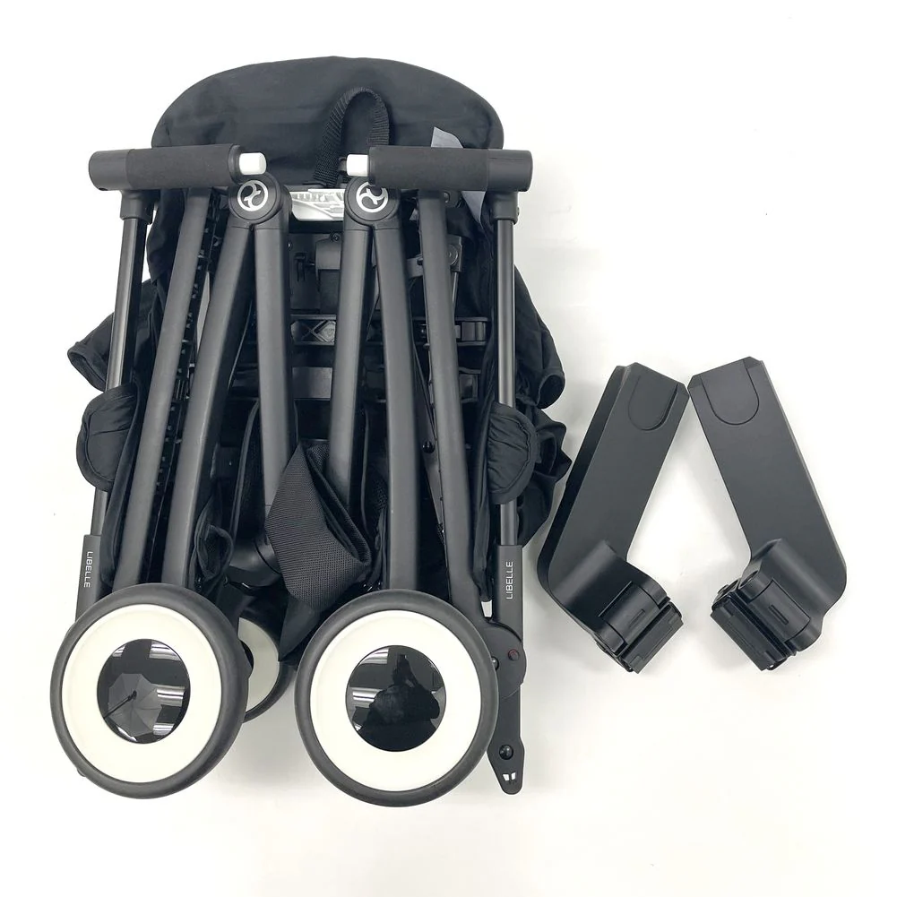 Cybex Libelle 2 Ultra Compact Stroller - Magic Black on Black Frame (Open Box) - Image 9